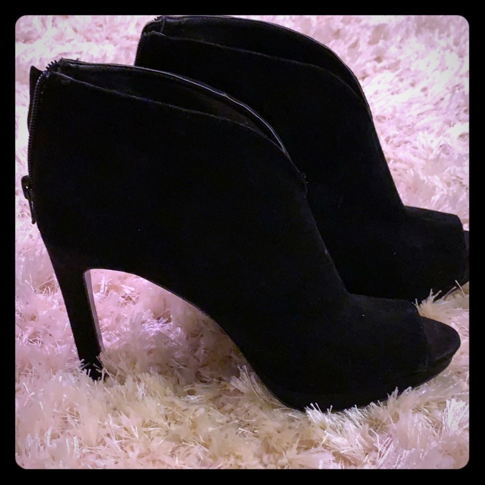 Suede booties